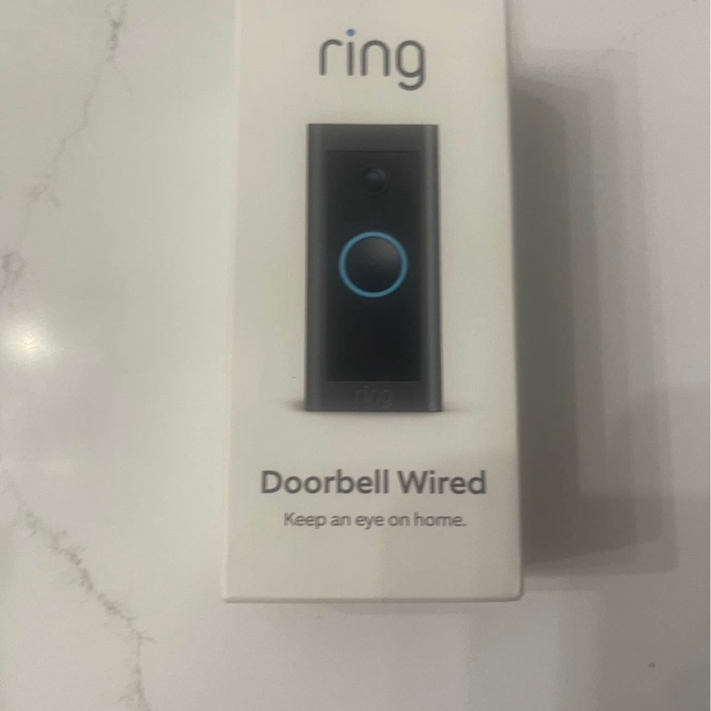 Ring Wired Doorbell in Black and Blue